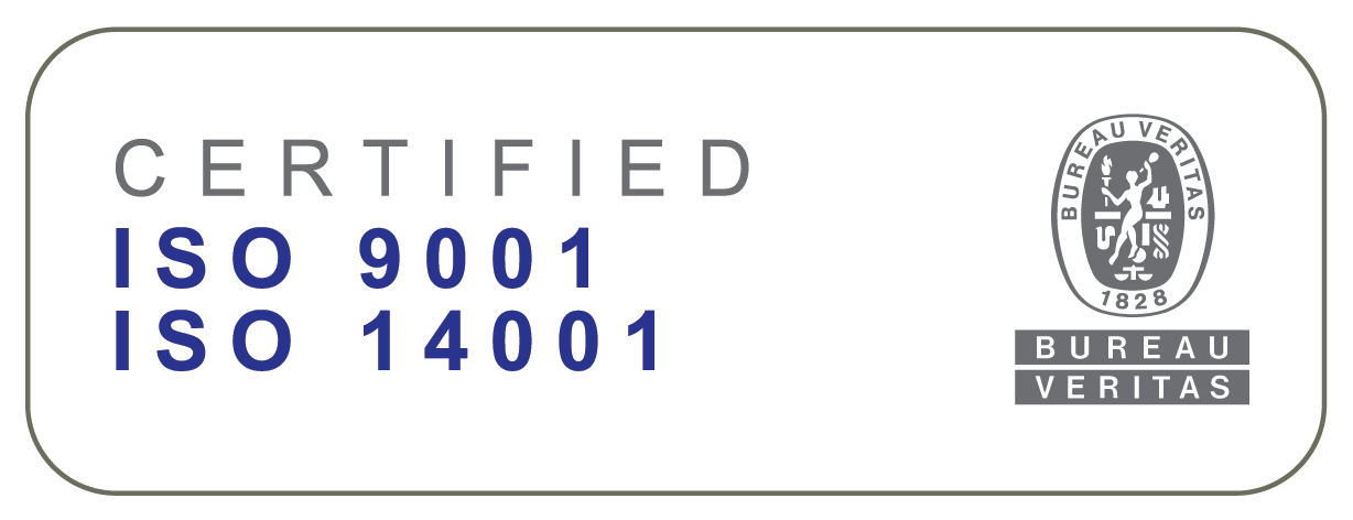 Bureau Veritas Certified ISO 9001:2015 & ISO 14001:2015